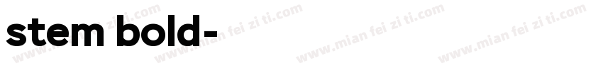 stem bold字体转换
